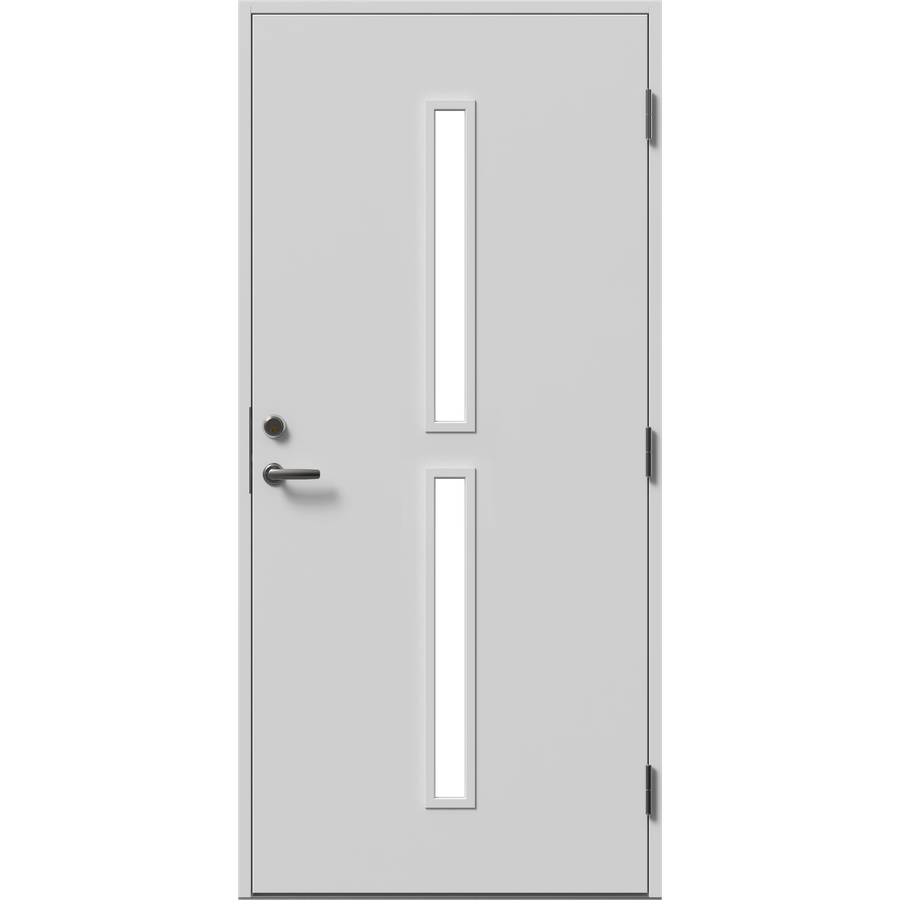 Ytterdør - 2 stablede ruter