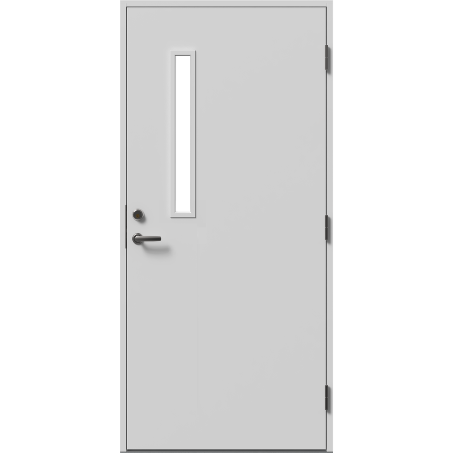 Ytterdør - meget smal rute