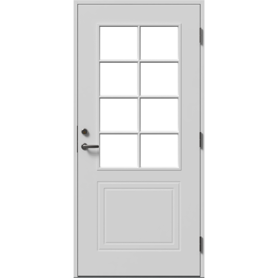 Ytterdør - 8 ruter med sprosser