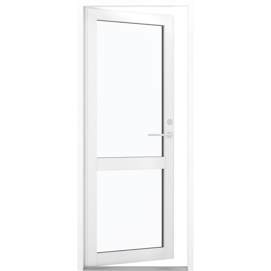 Ytterdør - 2 ruter (midtstykke) - åben