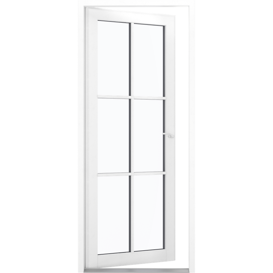 Verandadør - 6 ruter - åben