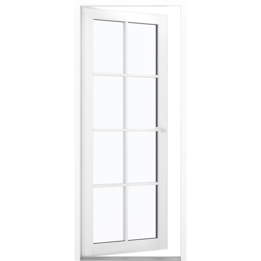 Verandadør - 8 ruter - åben